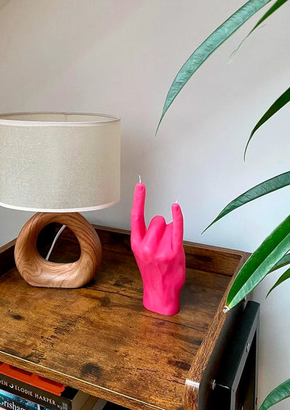 Hand Gesture Candles You Rock - Pink