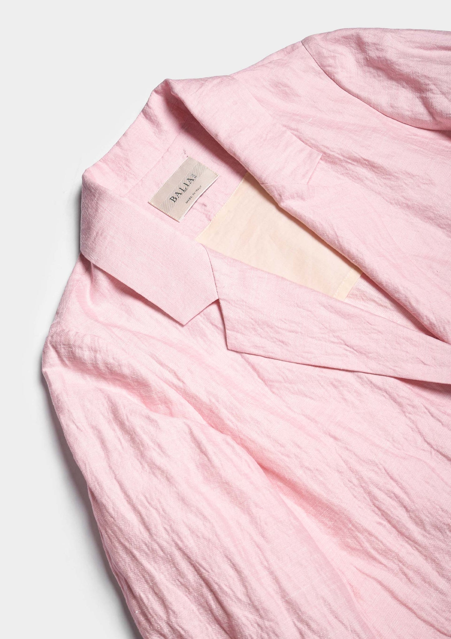 Cotton, Linen & Silk Over Blazer - Fenicottero