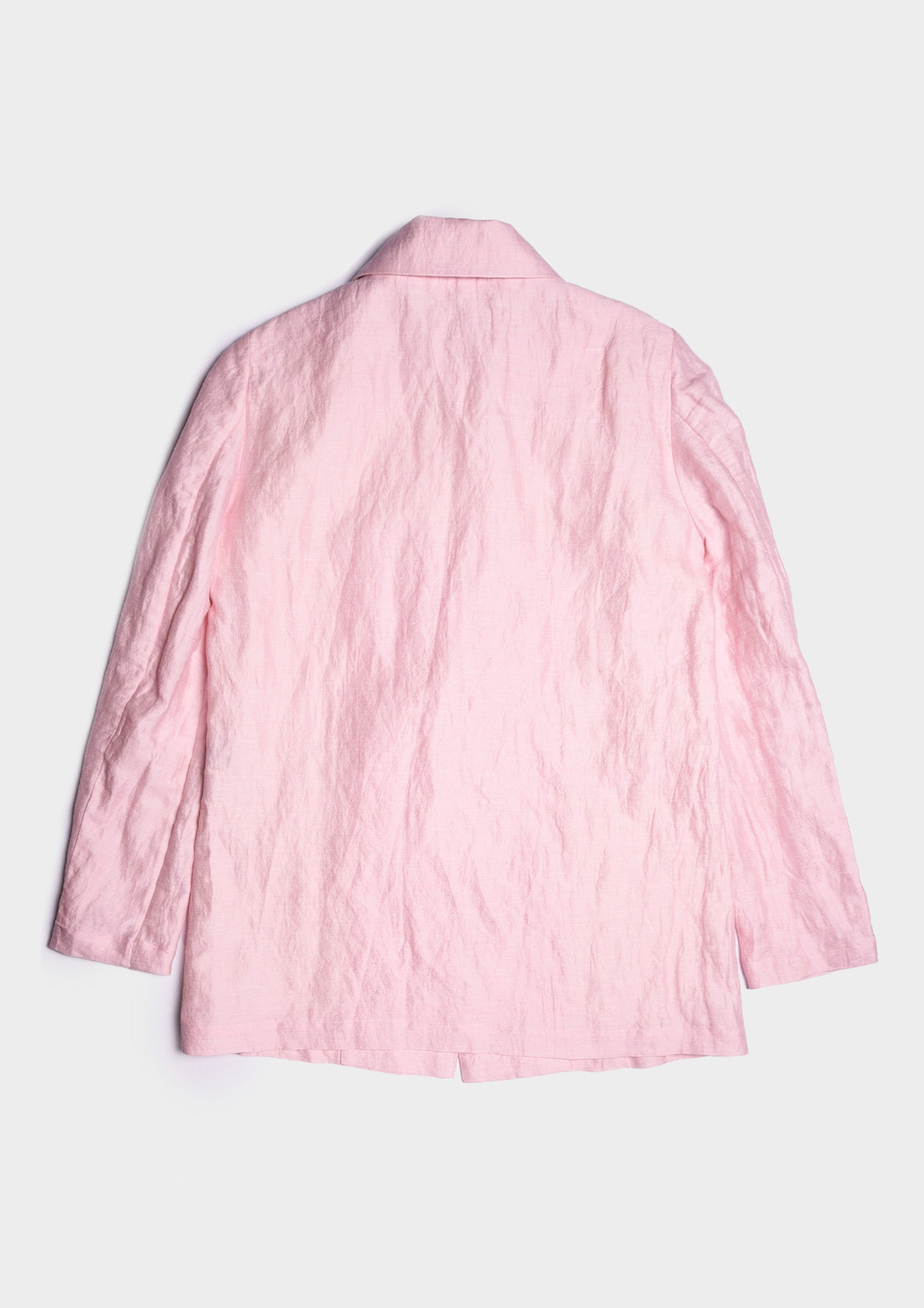Cotton, Linen & Silk Over Blazer - Fenicottero