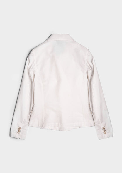 Fitted Double-Breasted Blazer - Latte