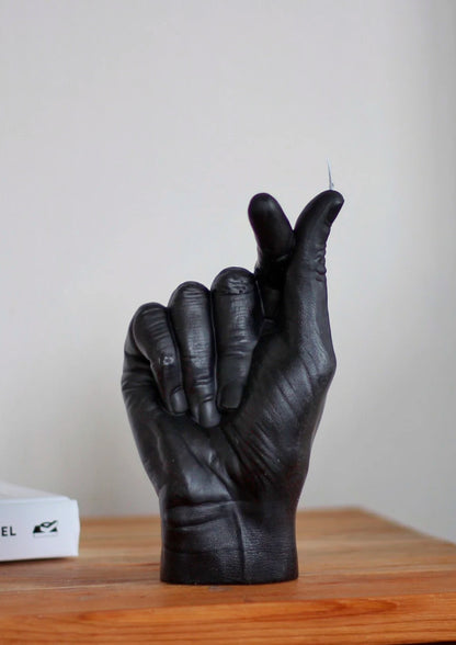 Hand Gesture Candles Love - Black