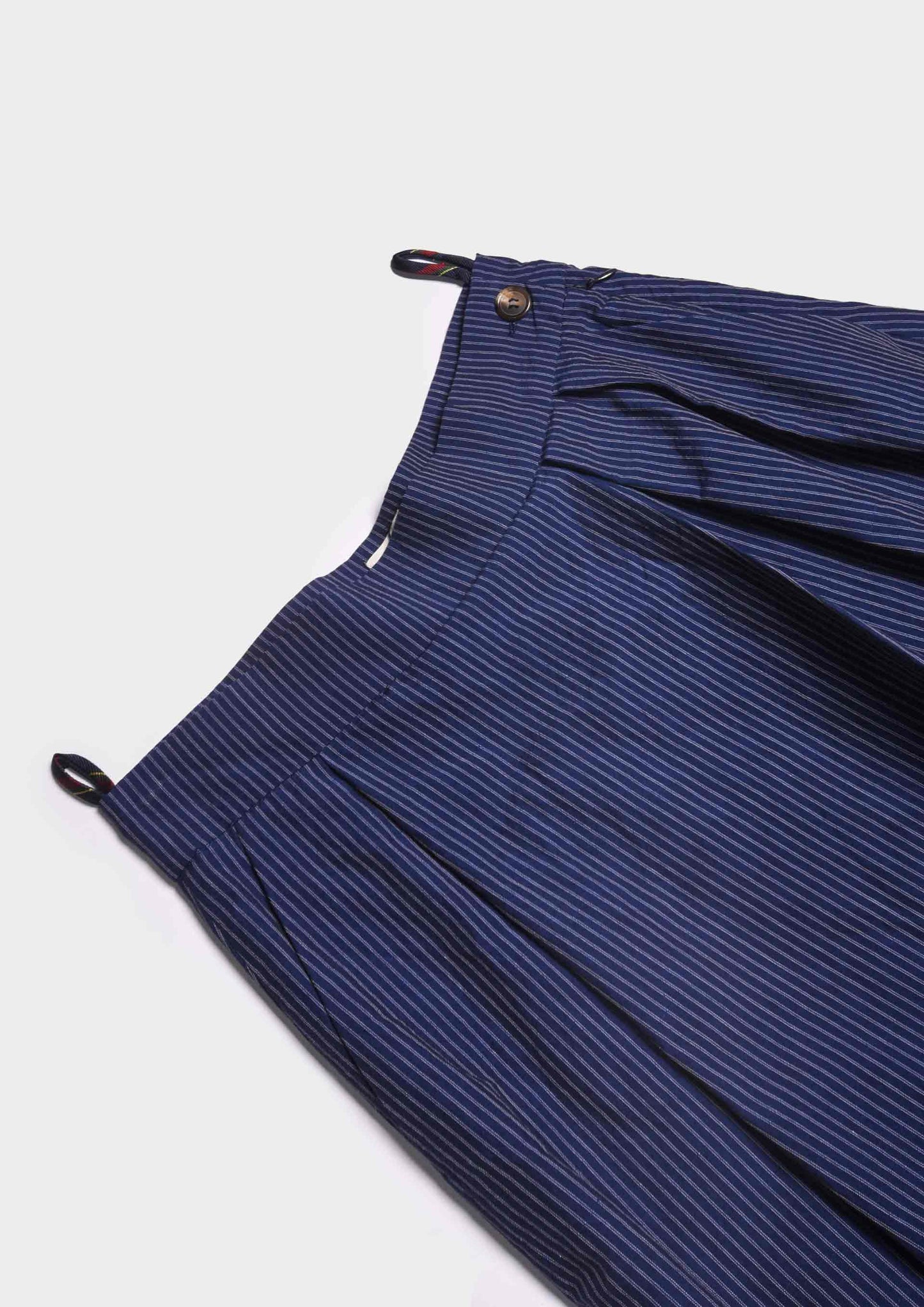 Lisa Pleated Pants Skirt - Blu