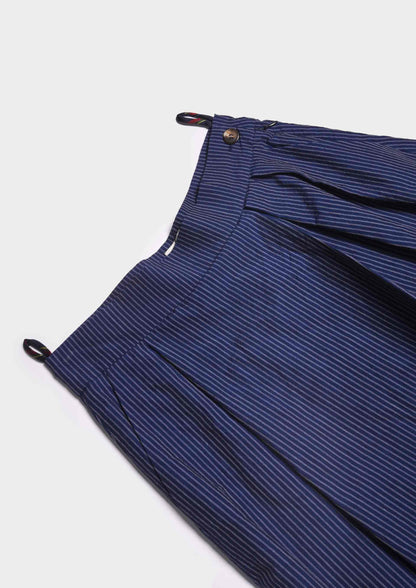 Lisa Pleated Pants Skirt - Blu