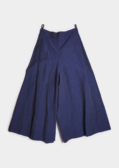 Lisa Pleated Pants Skirt - Blu