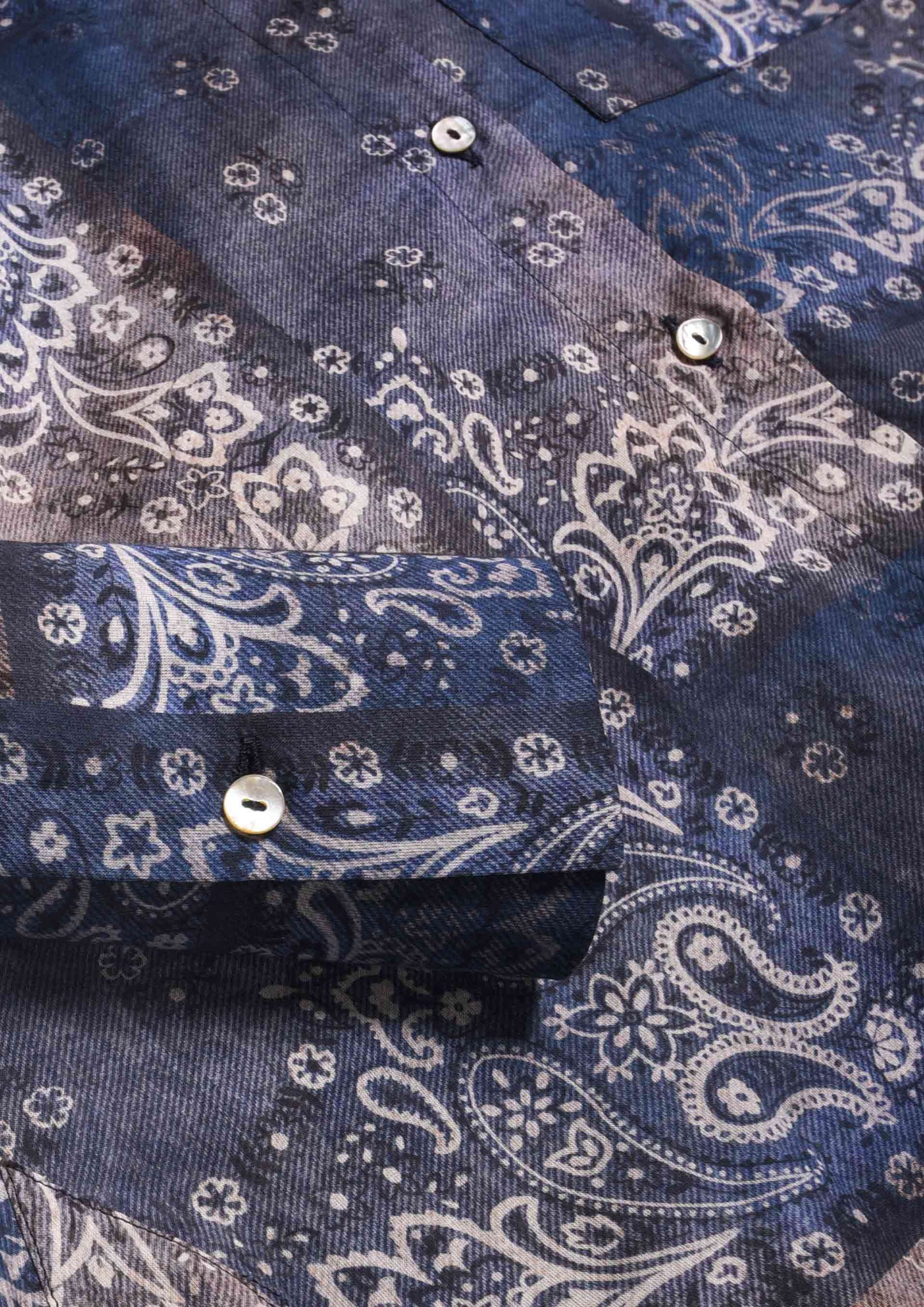 Micaela Shirt - Bandana Blu