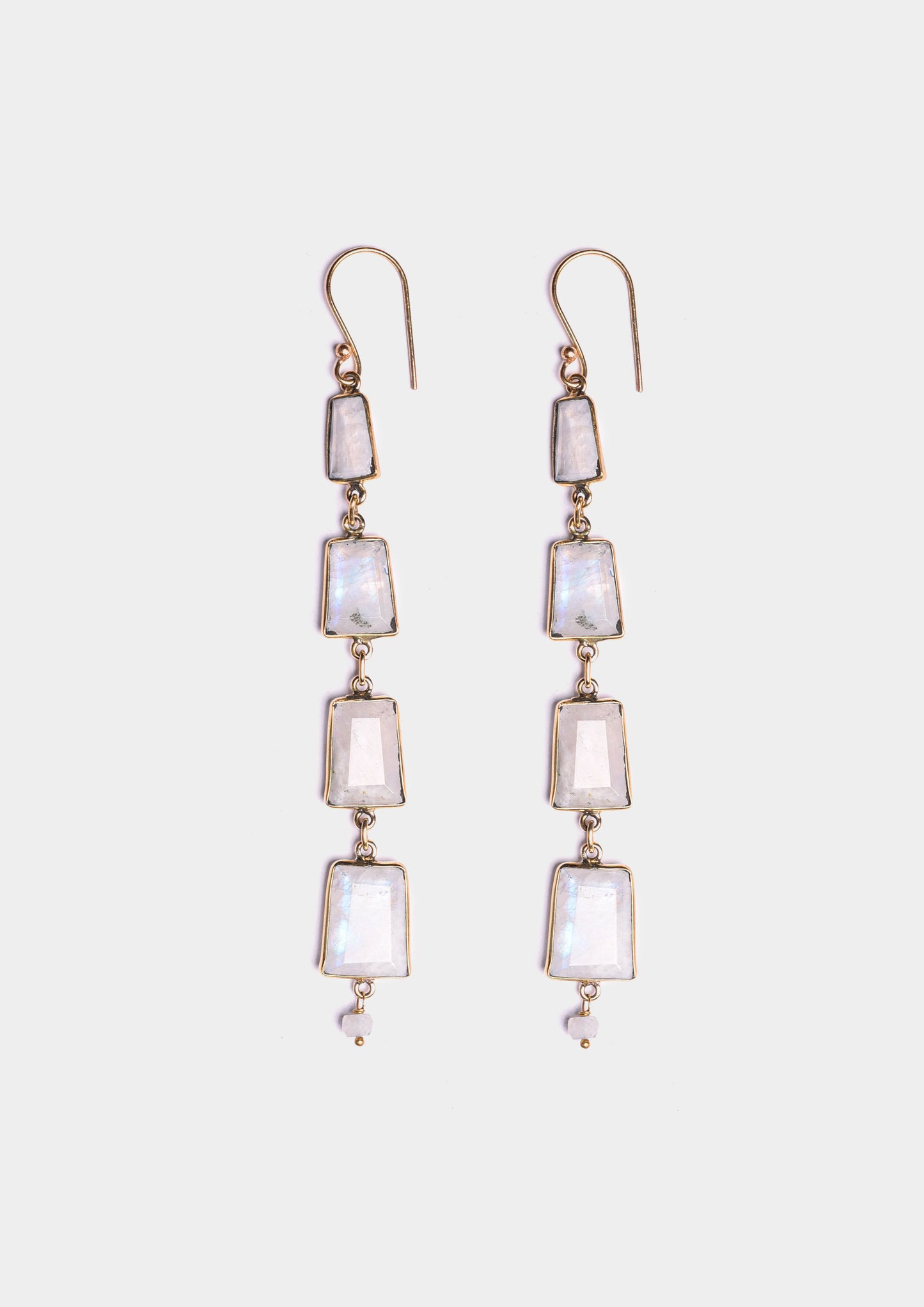 Moonstone Dangle Earrings - Oro/Pietra di luna