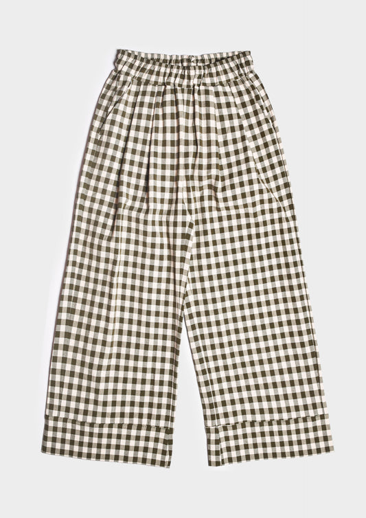 Chiaro Q Trouser - Alga e Bianco