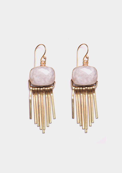 Moonbeam Earrings - Oro/Pietra di luna