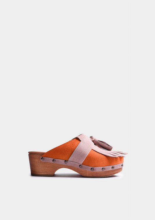 Zoccolo Frangyna - Arancio/Lilla