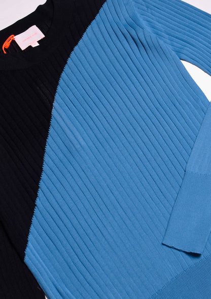 Bicolor Long-Sleeve - Blu/Celeste