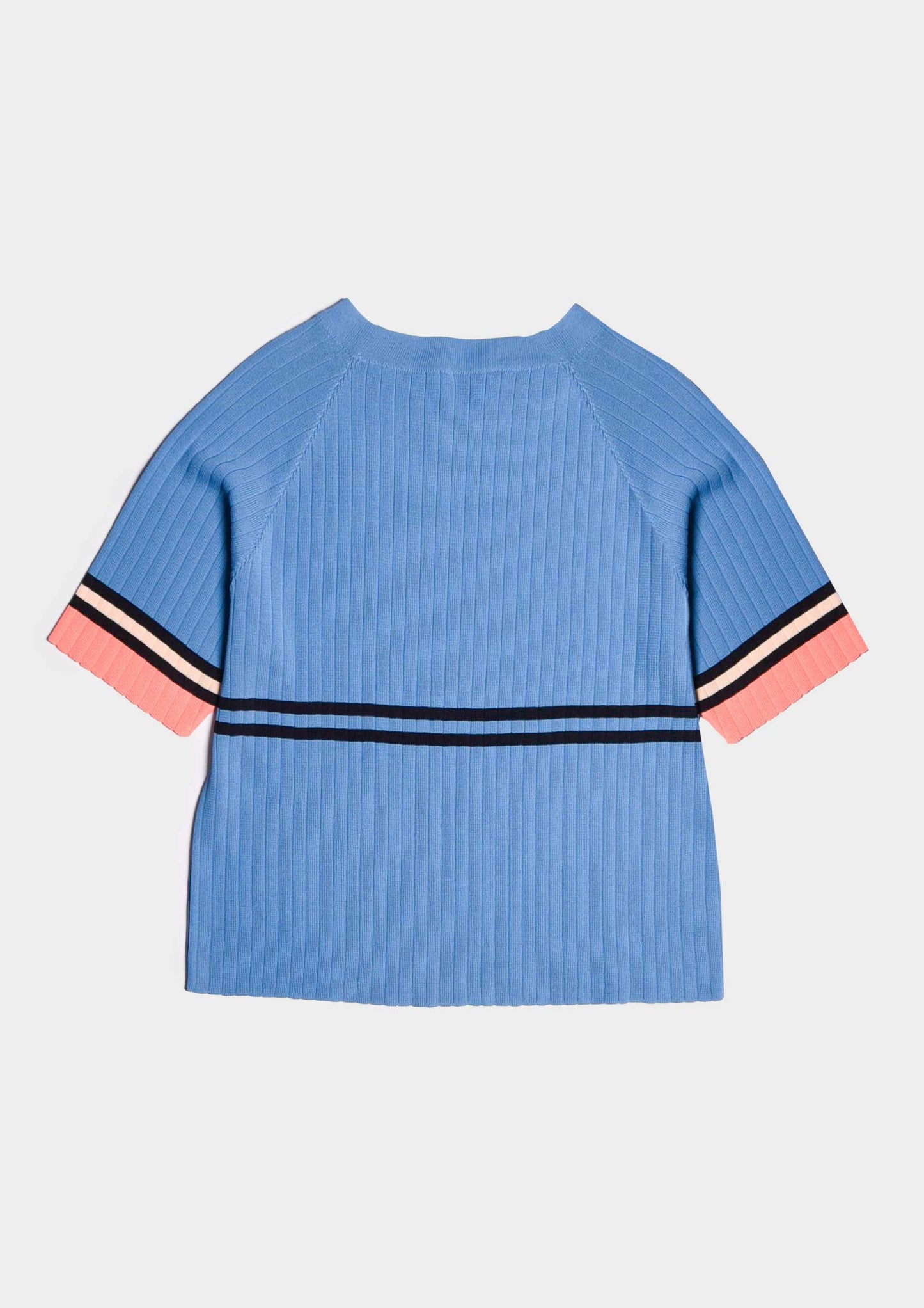 Biker T-Shirt - Azzurro/Navy