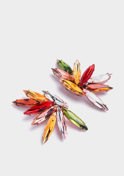 Multicolor Radiant Clip-On Earrings