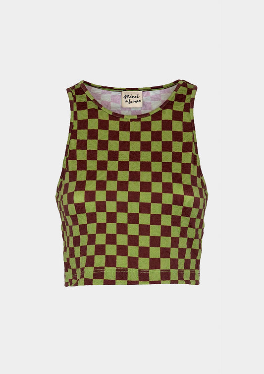Top Scacco - Verde Bruciato