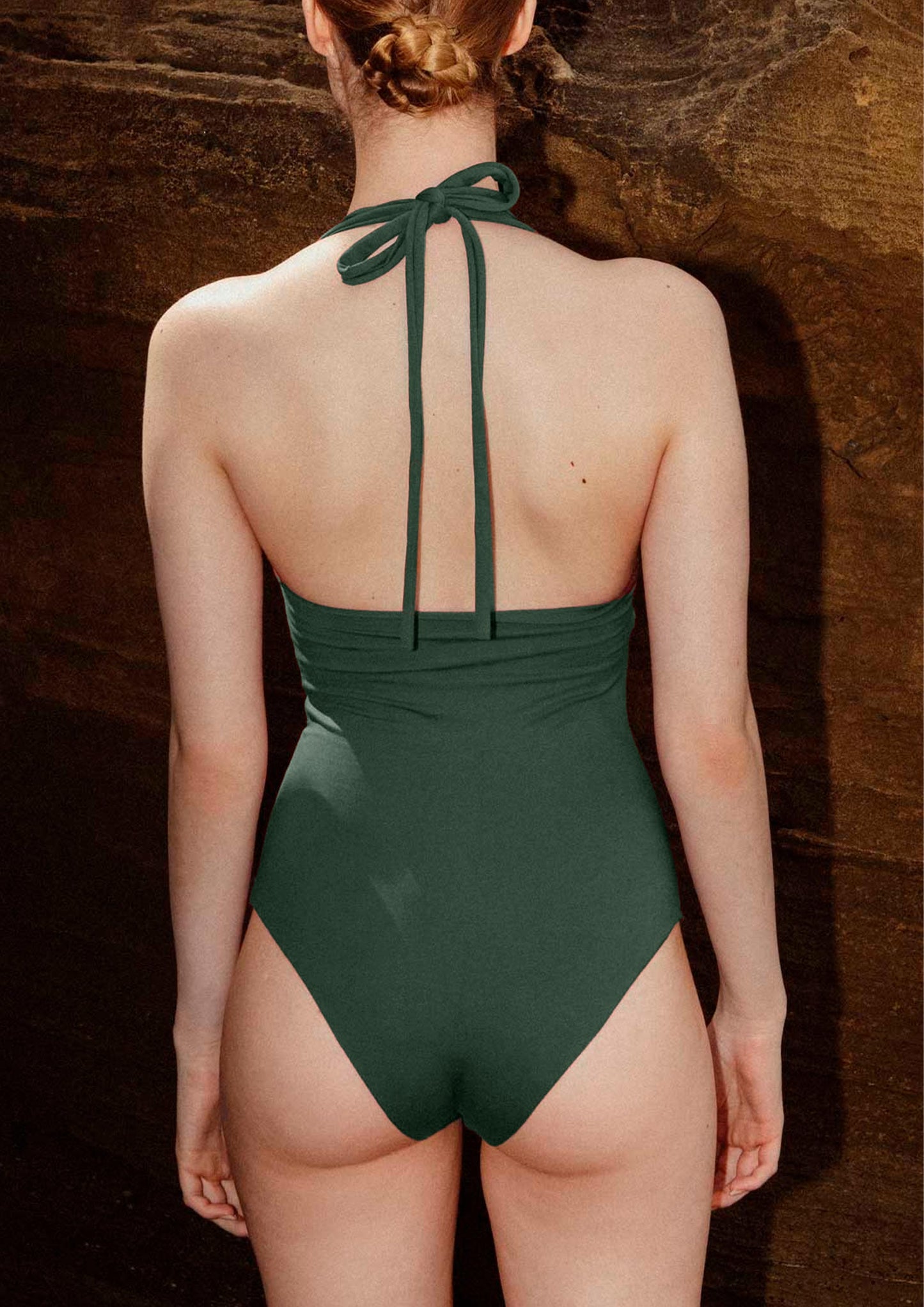 One-Piece Swimsuit Venere - Bottle Green