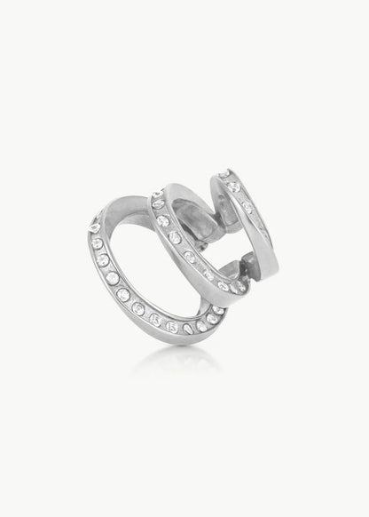 Earcuff Ridley Star S - Silver/white