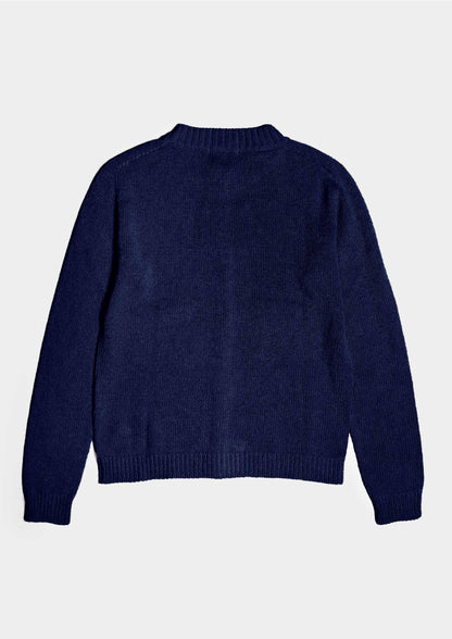 Cotton Cardigan - Blu
