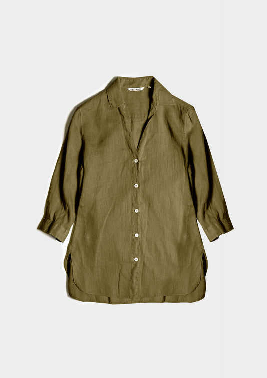 Lino Shirt  - Verde