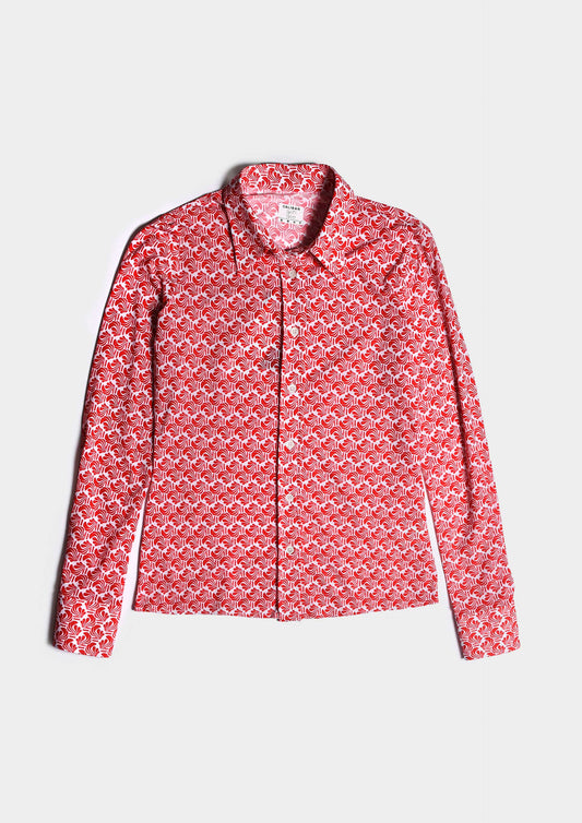 Skinlike Shirt - Red&White