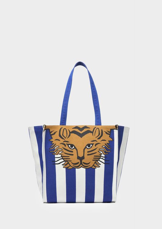 Totebag Baldo Stripres - Blu
