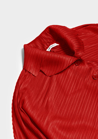 Plissé Jacket - Rosso