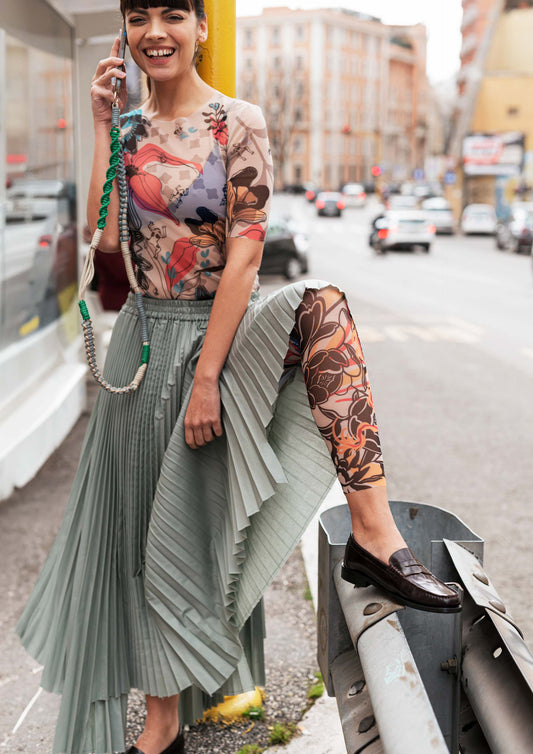 Asymmetrical Skirt - Salvia