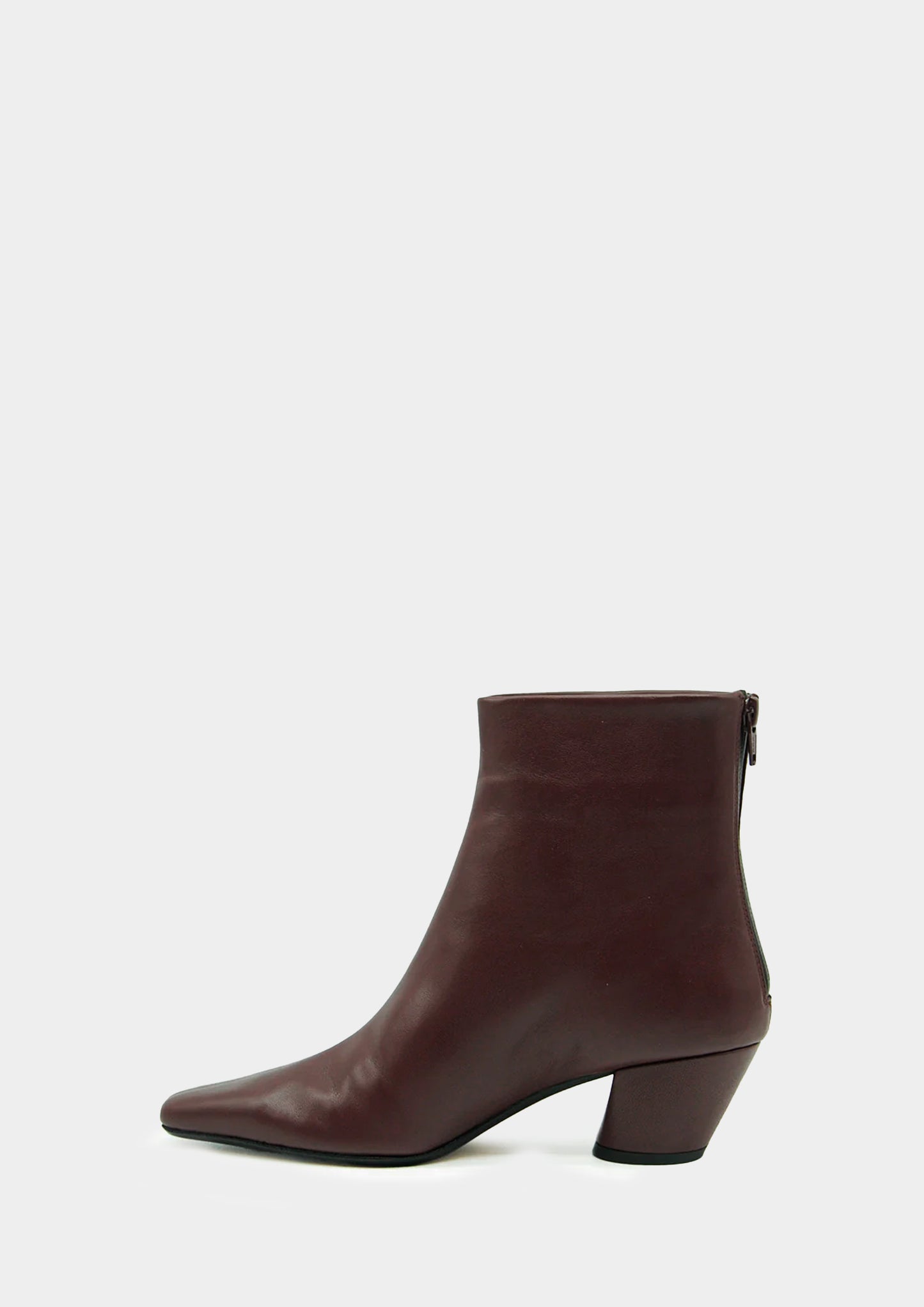 Pointed Leather Ankle Boot - Cocoa