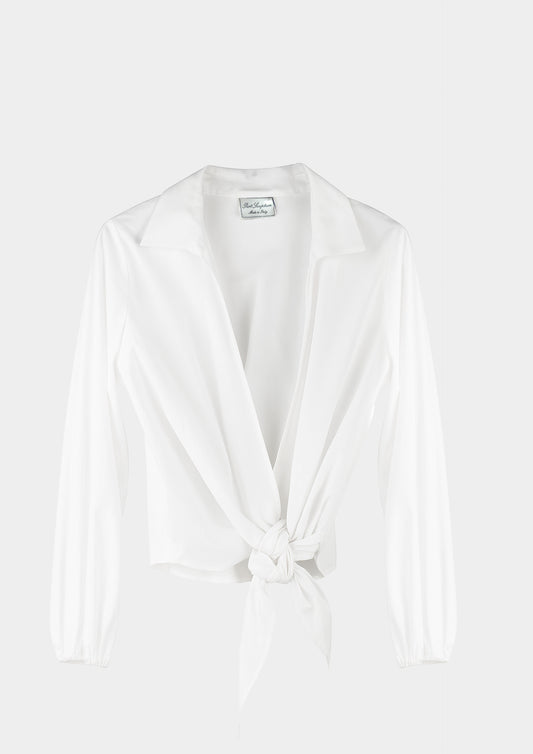 Bow Shirt - Bianco