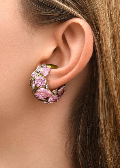 Earcuff Orion S - Green/Pink