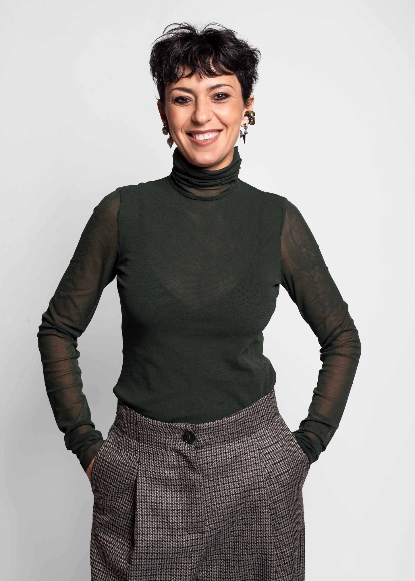 Longsleeve High-Neck Top - Martini