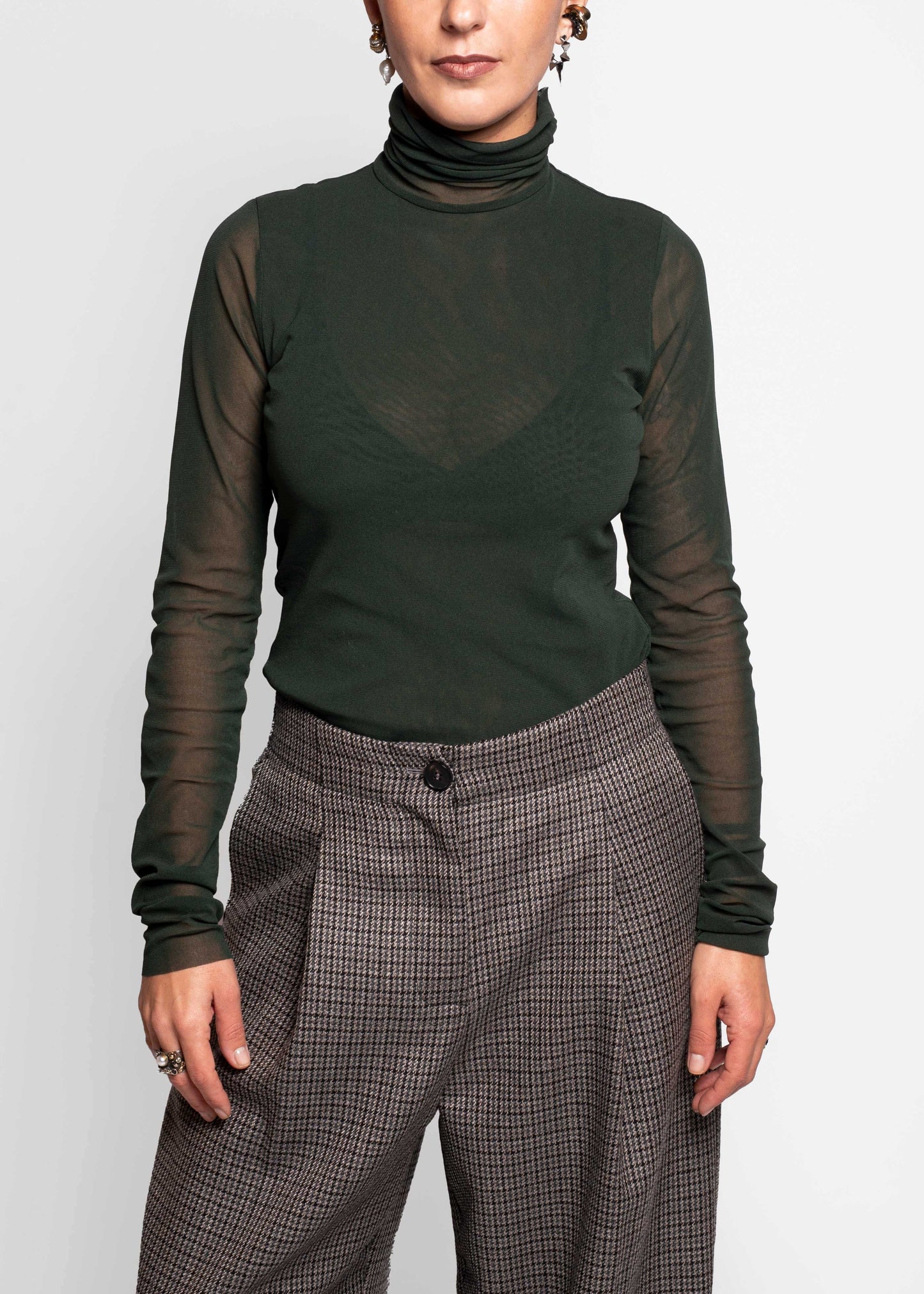Longsleeve High-Neck Top - Martini
