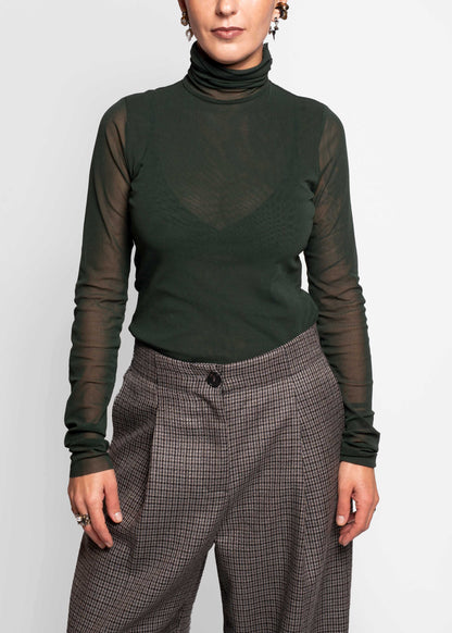 Longsleeve High-Neck Top - Martini