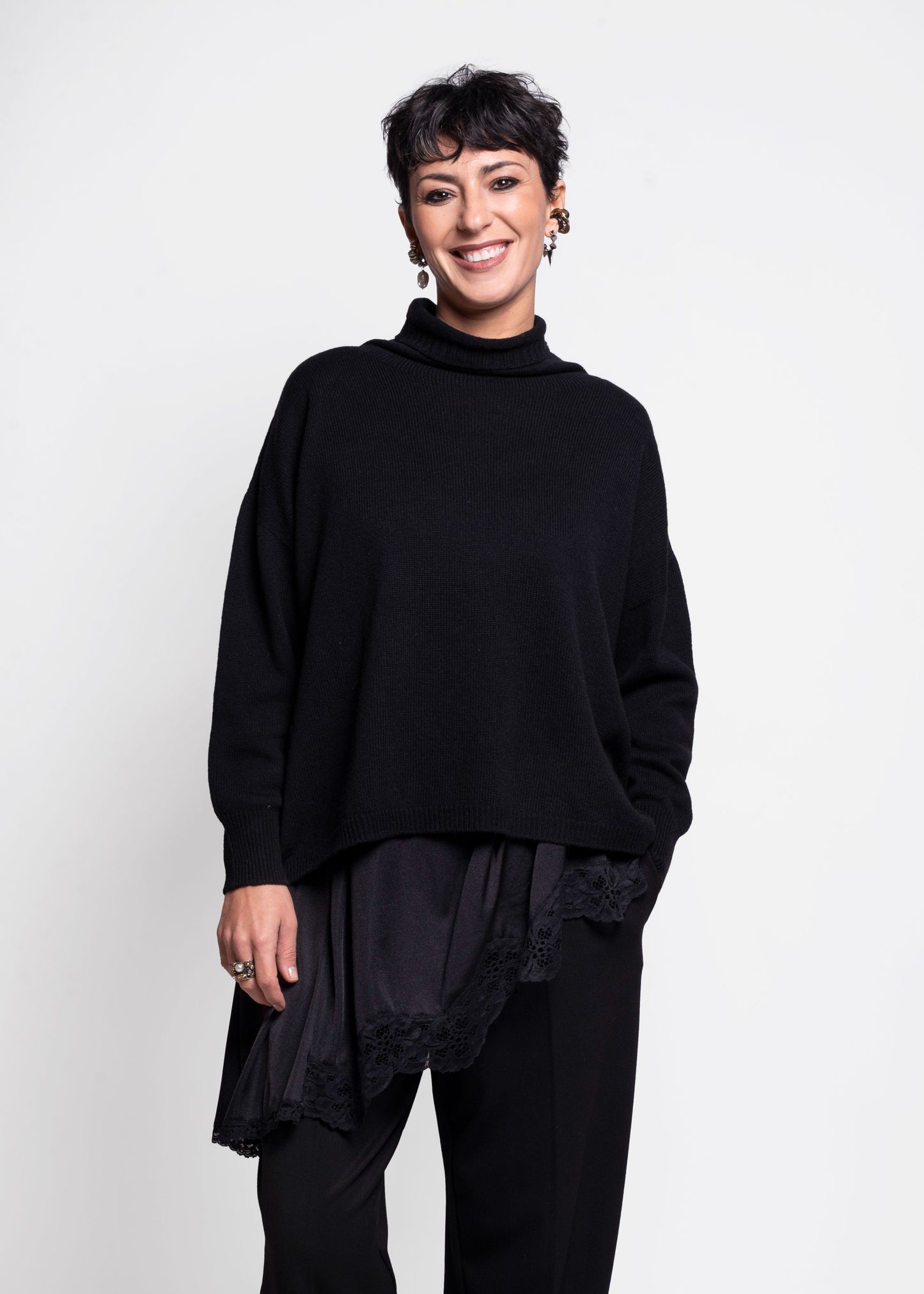 Oversized Sweater - Black