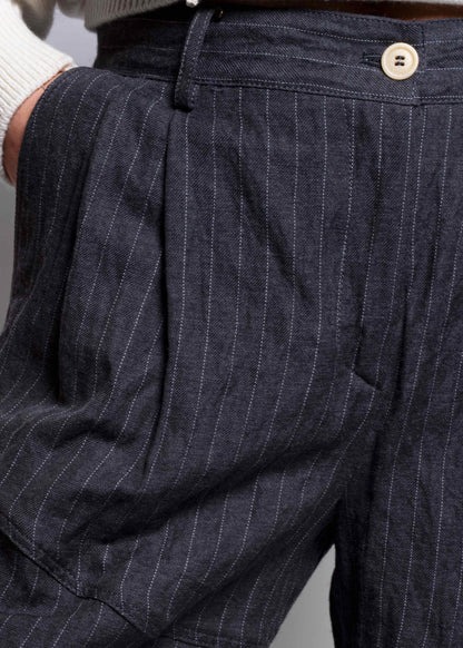 Pinstripe Pants - Grigio