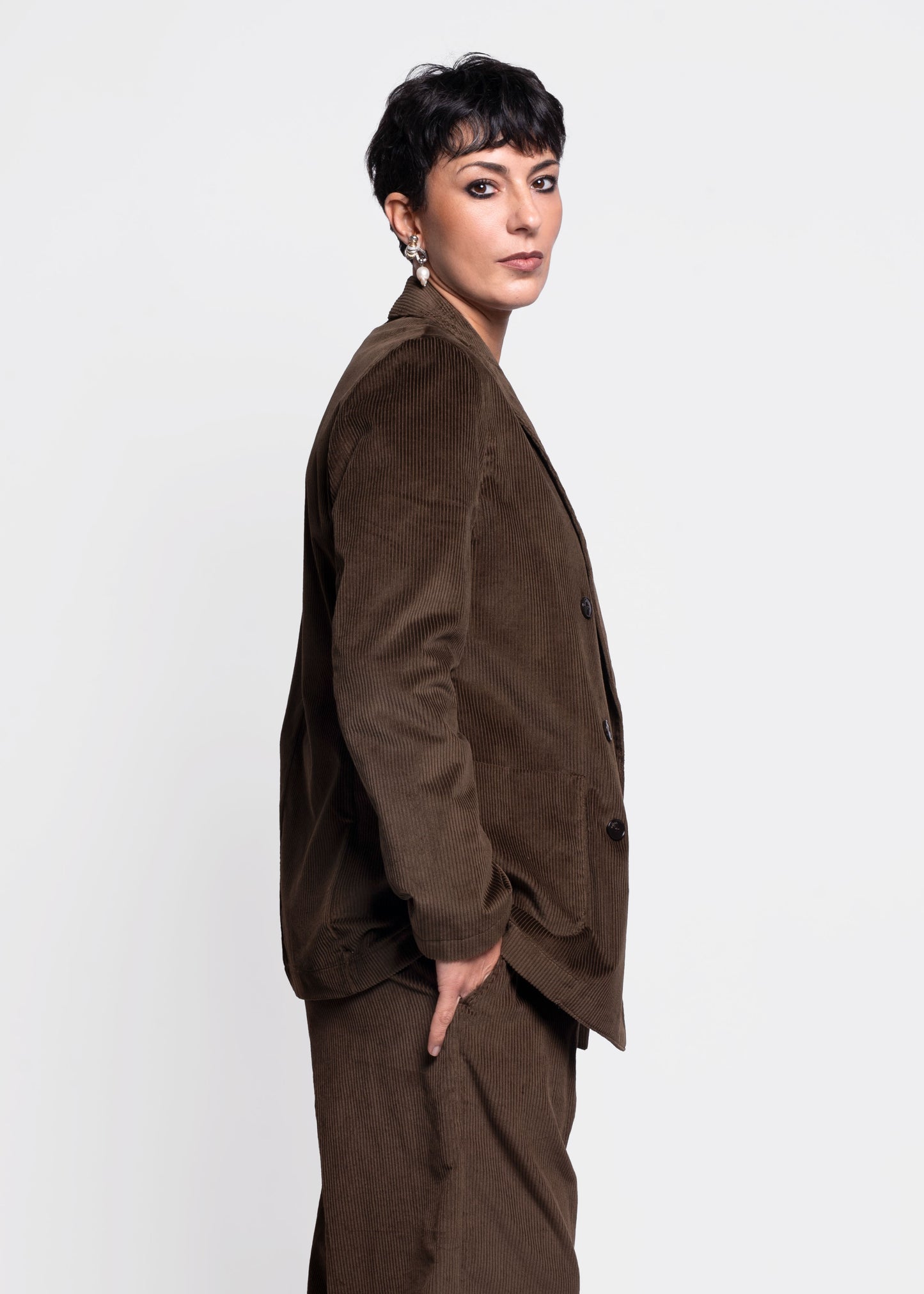 Corduroy Blazer - Muschio