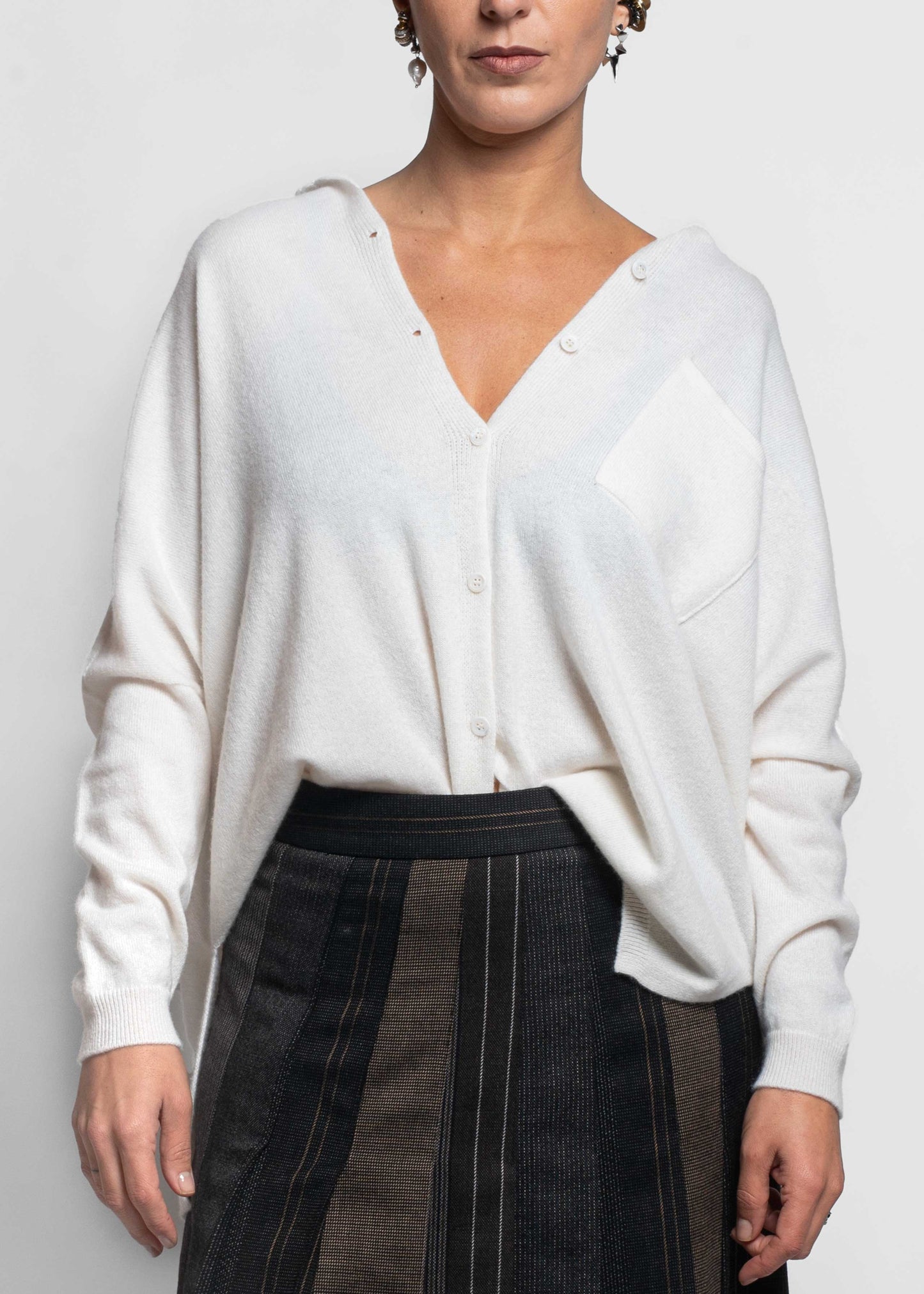 Cardigan Polo Cashmere - Luna