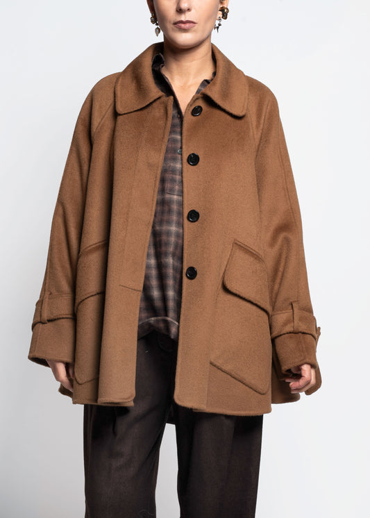 Short Flared Coat - Sigaro